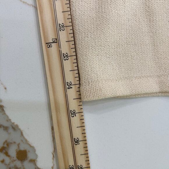 St John by Marie Gray Jumpsuit Santana Knit Rare Cream/Gold Beaded Vintage - Picture 12 of 14